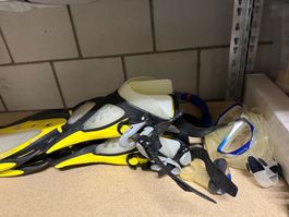 Schnorchel-Set mit Flossen & Maske f. Sommerferien 2 Stk.