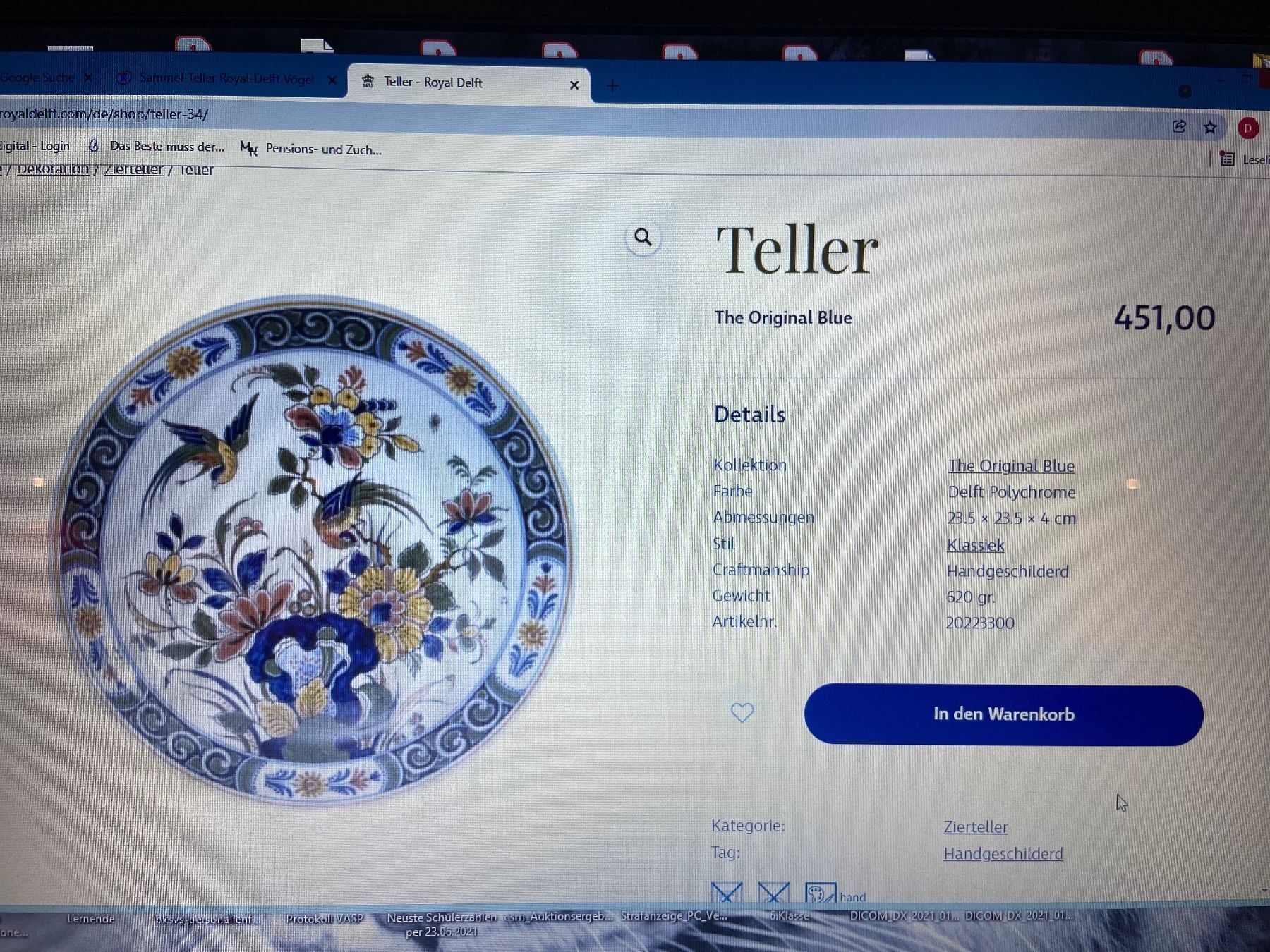 Teller: Royal Delft Seltener bunter Teller – Gebraucht aus Gipf-Oberfrick von Iberico 5