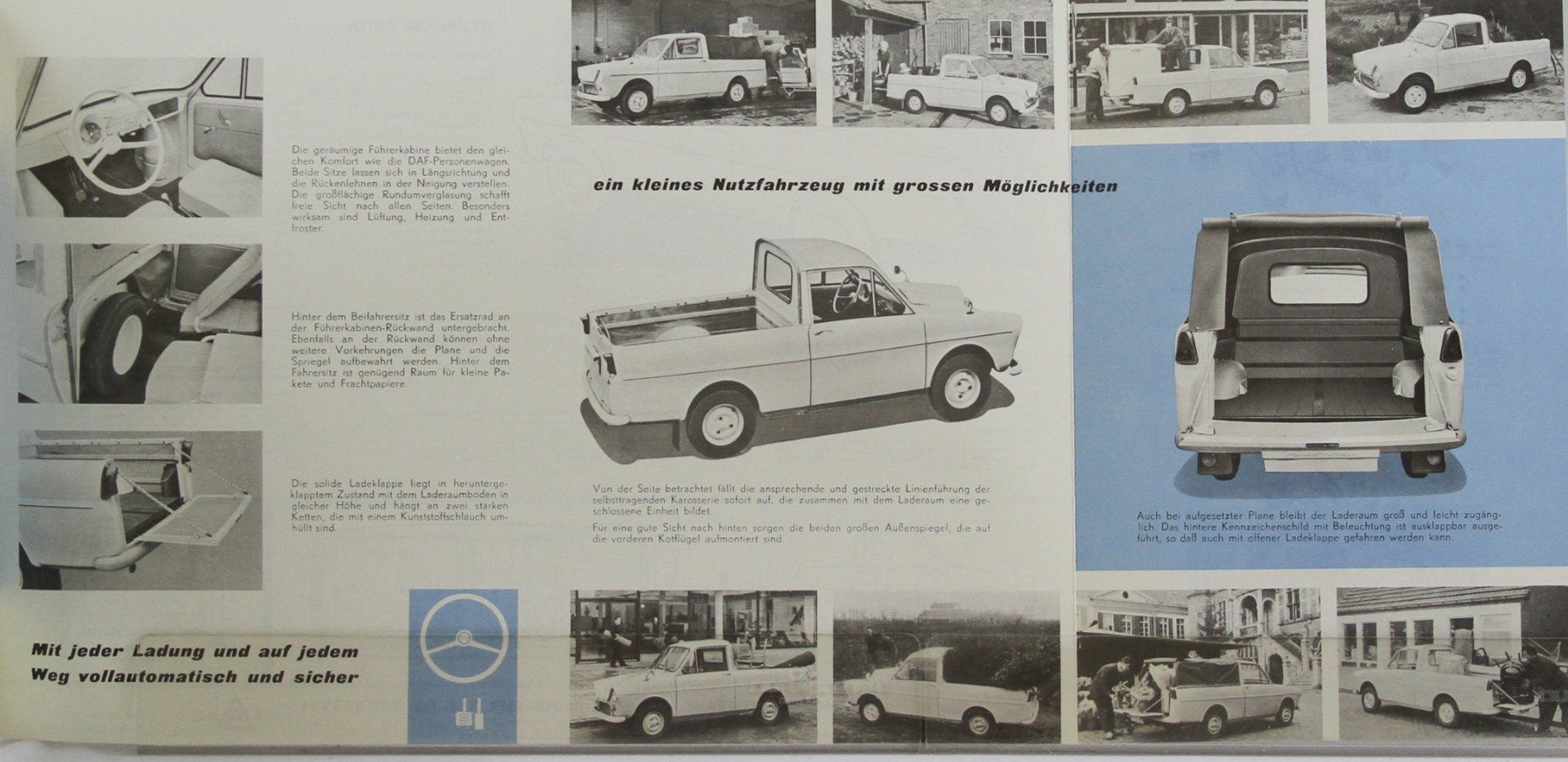 Daf Documenti: PROSPEKT  | DAF 750 PICK-UP - VARIOMATIC | AB 12.1961 - DE – Usato da Unterägeri venduto da GIGOLOLIT 3