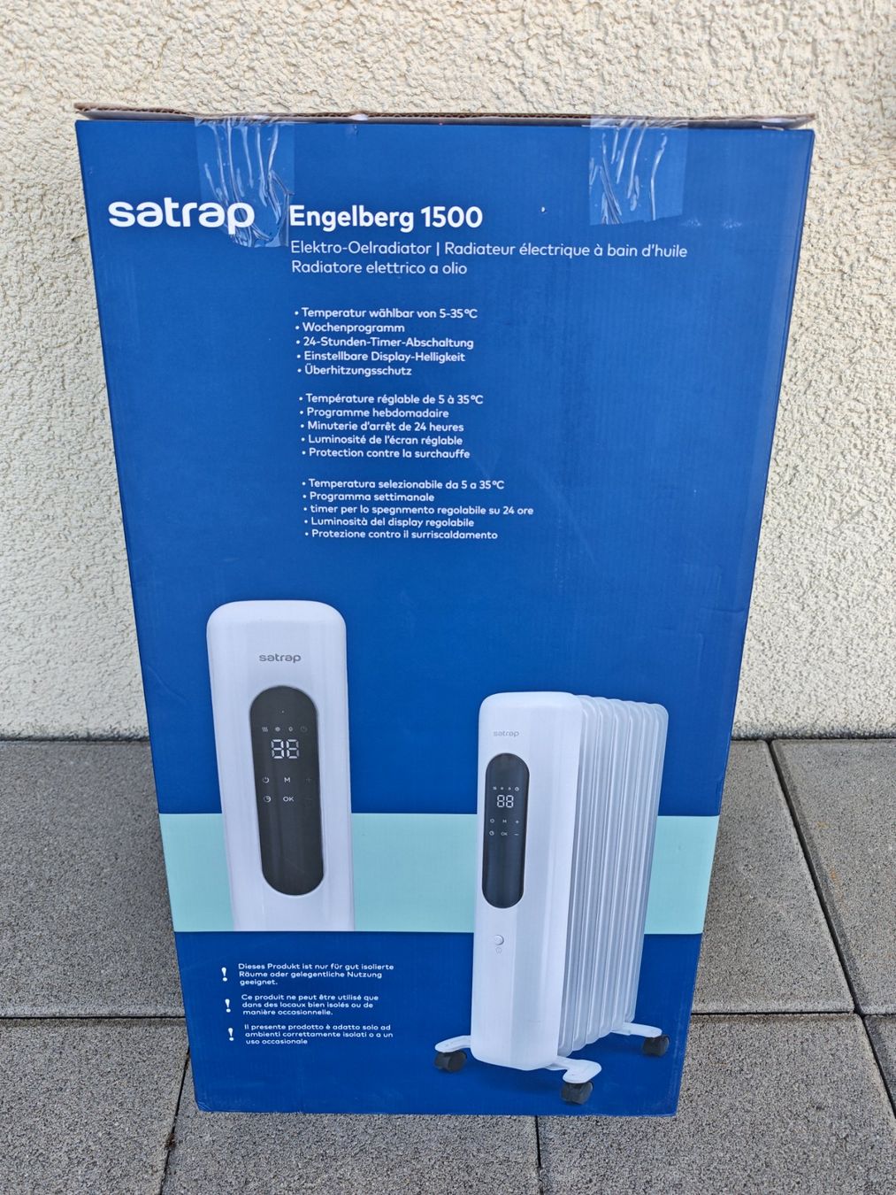 Radiatori: Satrap Elektro- Ölradiator Engelberg 1500 – Nuovo e nell'imballaggio originale da Grosshöchstetten venduto da Mouchi 1