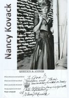 Nancy Kovack / Originalautogramm