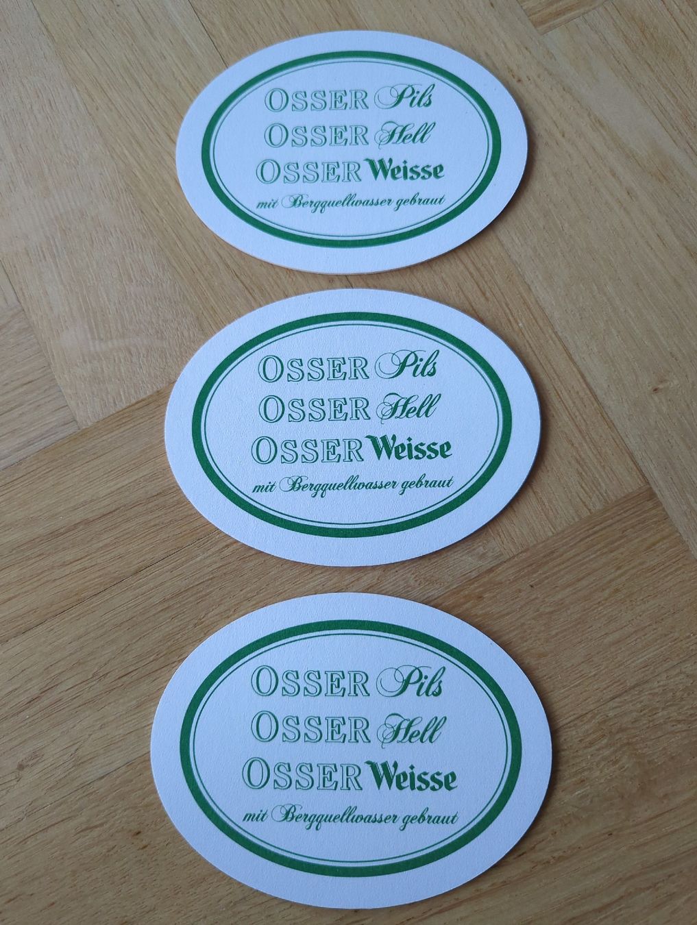 Sottobicchieri: 3 Bierdeckel Späth Bräu Osser-Bier – Usato da Muraz (Collombey) venduto da cdo_pss9 1