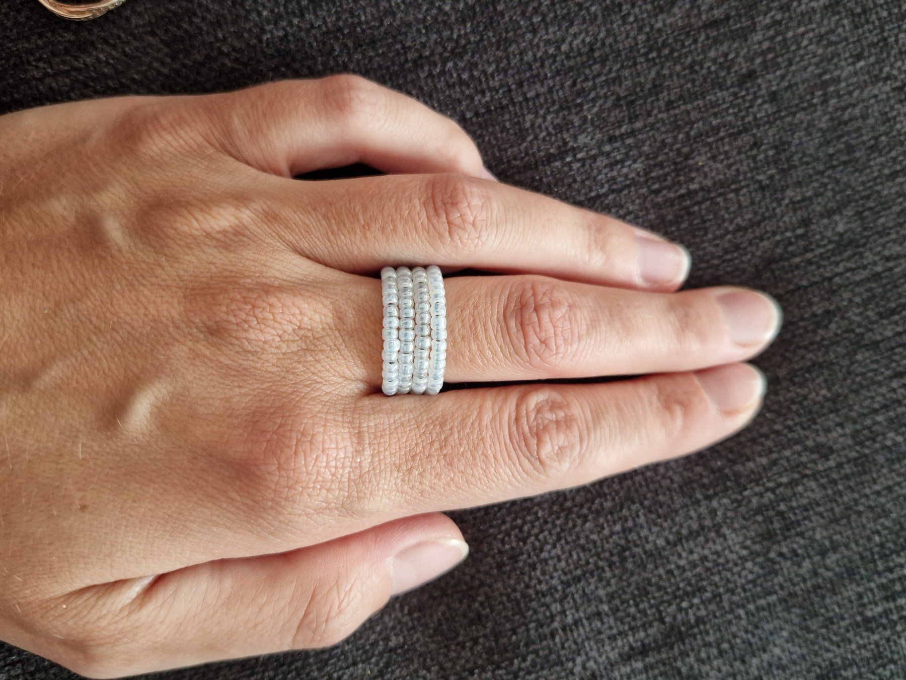 Anelli: Ring, Fingerring, Perlen – Nuovo e nell'imballaggio originale da Hettlingen venduto da worldexplorer