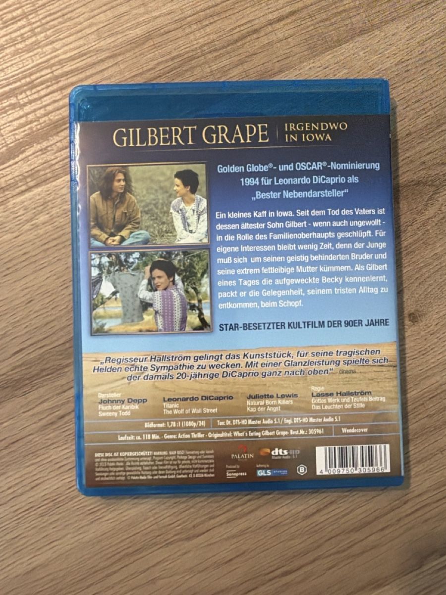 Tutti i DVDs: Gilbert Grape (1993) BluRay – Usato da Hagendorn venduto da masterchieff 1