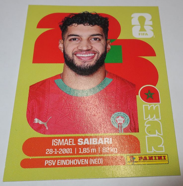 Panini Sticker FIFA WM 2026 ISMAEL SAIBARI MAR 15 (Gebraucht) in ...
