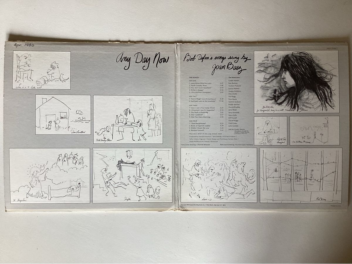 Dischi in vinile: Joan Baez Any Day Now 1968 – Usato da Zürich venduto da Rockbyrd 1