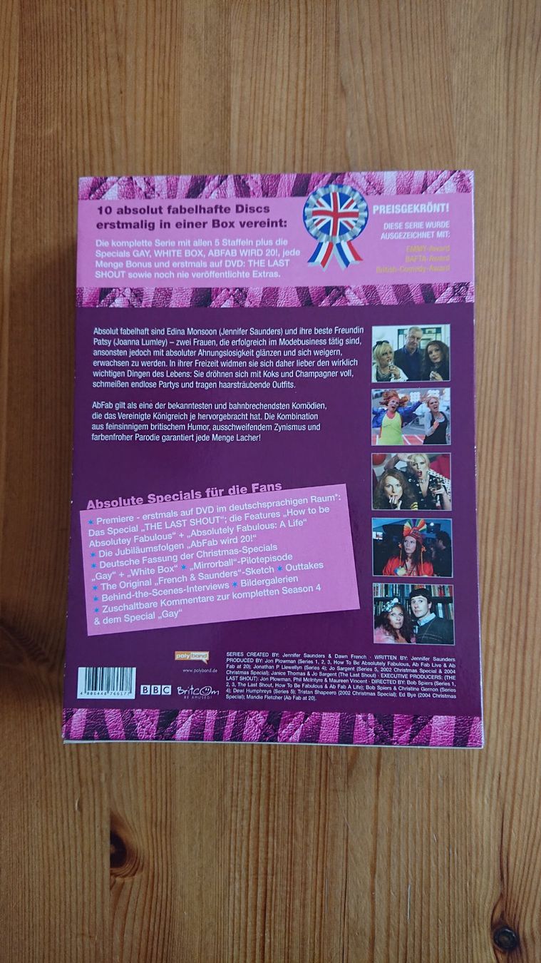 Tutti i DVDs: ABSOLUTELY FABULOUS Staffel 1 bis 5 auf DVD – Usato da Wilderswil venduto da Exebub 1