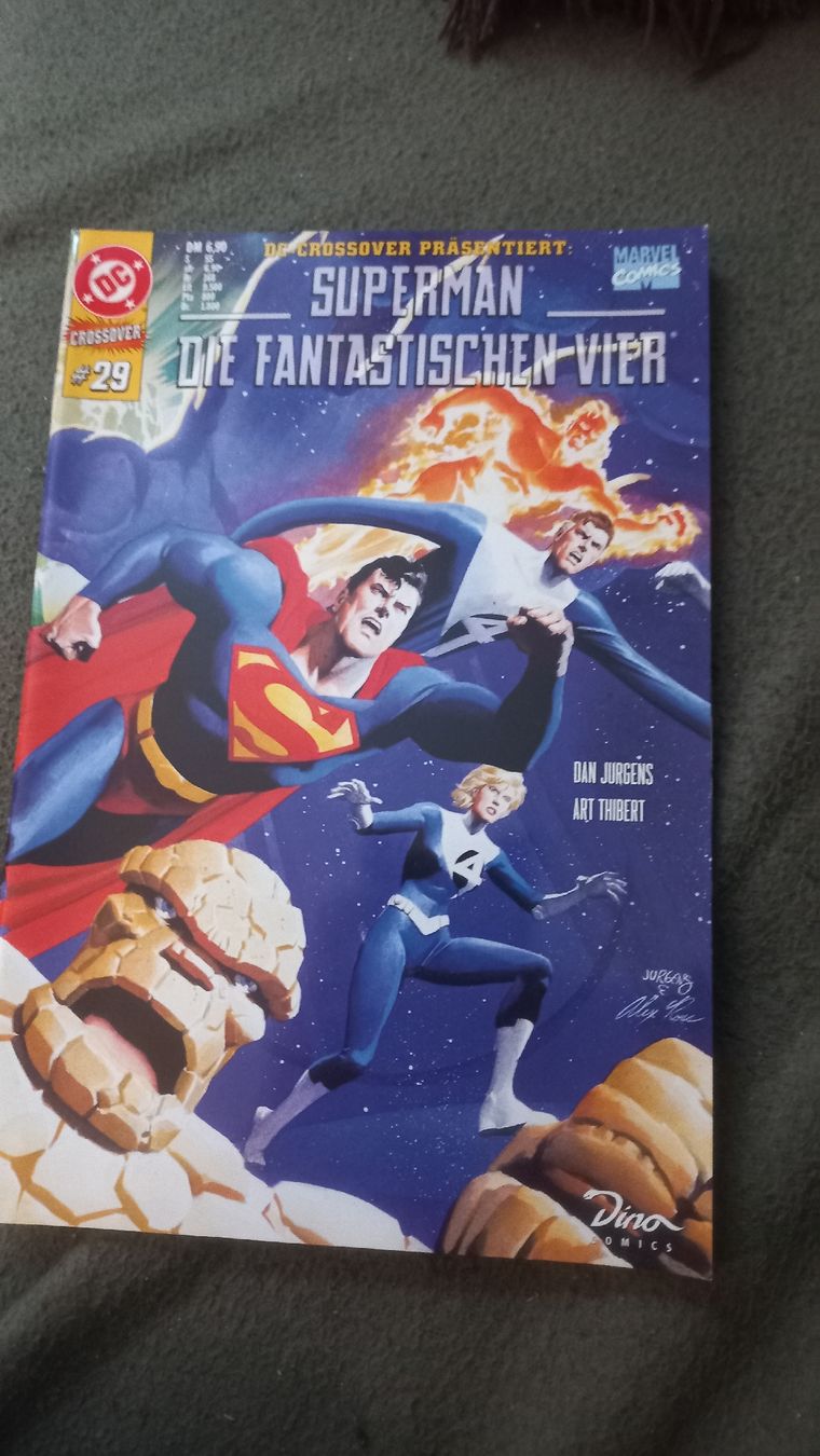 Comics: Superman & Die Fantastischen Vier.Marvel/DC Crossover Dino – Gebraucht aus Olten von Donatello1984