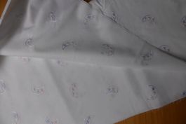 Vorhangstoff St. Galler Spitzen weiss  - 100 x 150 cm