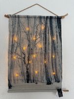 COUNTRYFIELD Textil Wandbild mit LED Beleuchtung 57x40cm