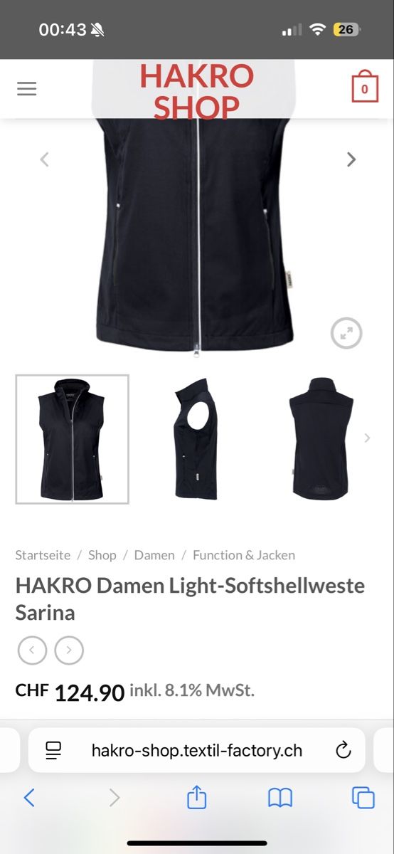 Gilet & Giacche senza maniche: Hakro Damen Softshellweste, Gr. 5XL, Schwarz, Neu! – Nuovo e nell'imballaggio originale da Altdorf UR venduto da Lilelo82 2