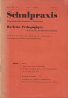 Schulpraxis Bern 1938 Monatsschrift