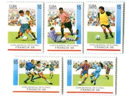 Briefmarken "Fussball". Kuba