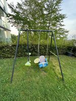 Schaukelgestell mit Kleinkindschaukel und Wippe gebraucht