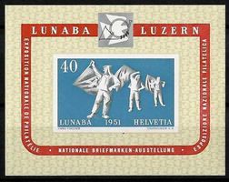 1951, W32** Block Lunaba Luzern postfrisch (15194)