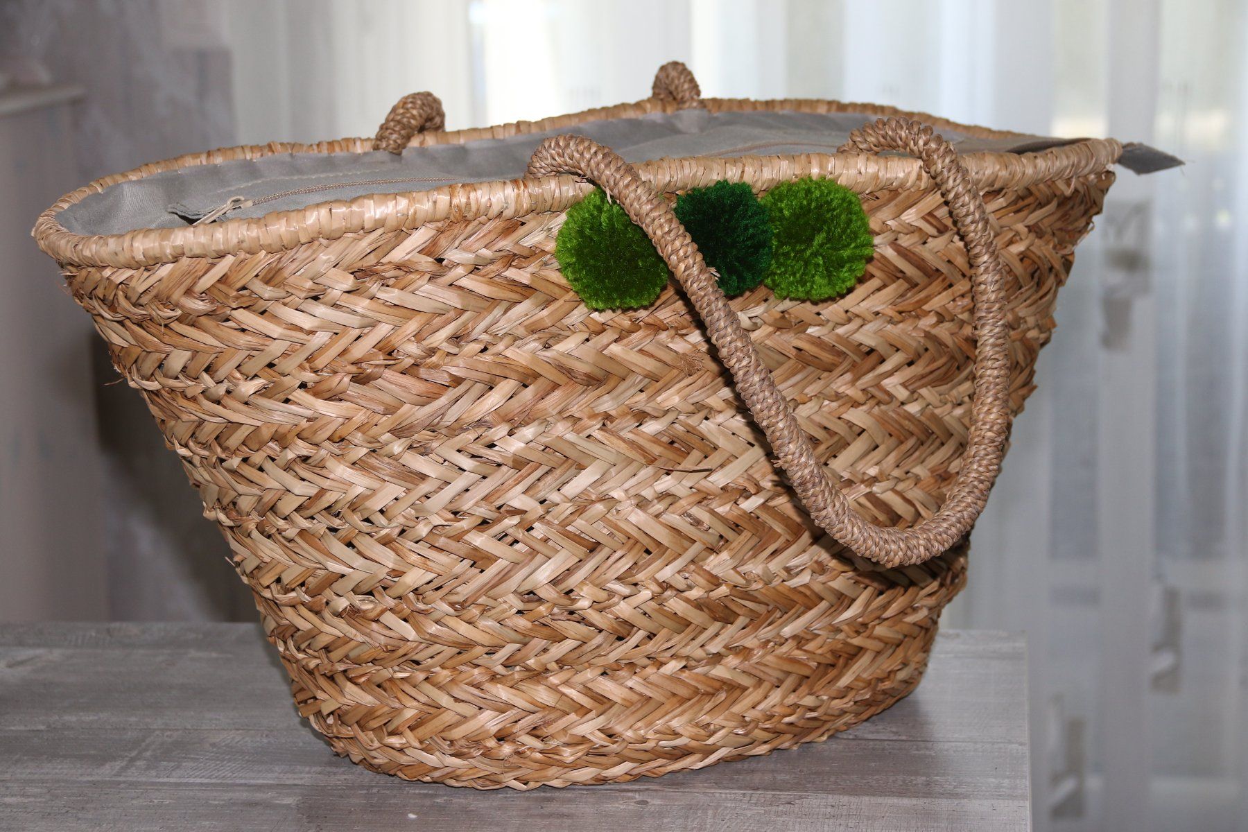 Borse da donna: Stylische grosse Korbtasche / Strandtasche / Strohtasche – Nuovo (secondo la descrizione) da Oberwil-Lieli venduto da Svetlana28 1