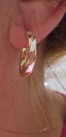 Echtschmuck: Creolen – 20 mm Sterling-Silber, gelbvergoldet