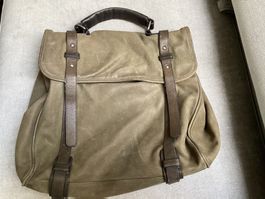 Tasche Leder Fredsbruder Khaki Damen Mappen Tasche