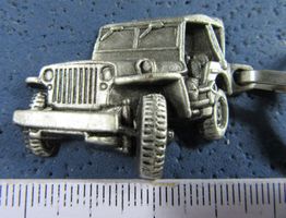 WILLY'S JEEP MILITARY 3D METALIC SCHLÜSSELANHÄNGER VINTAGE