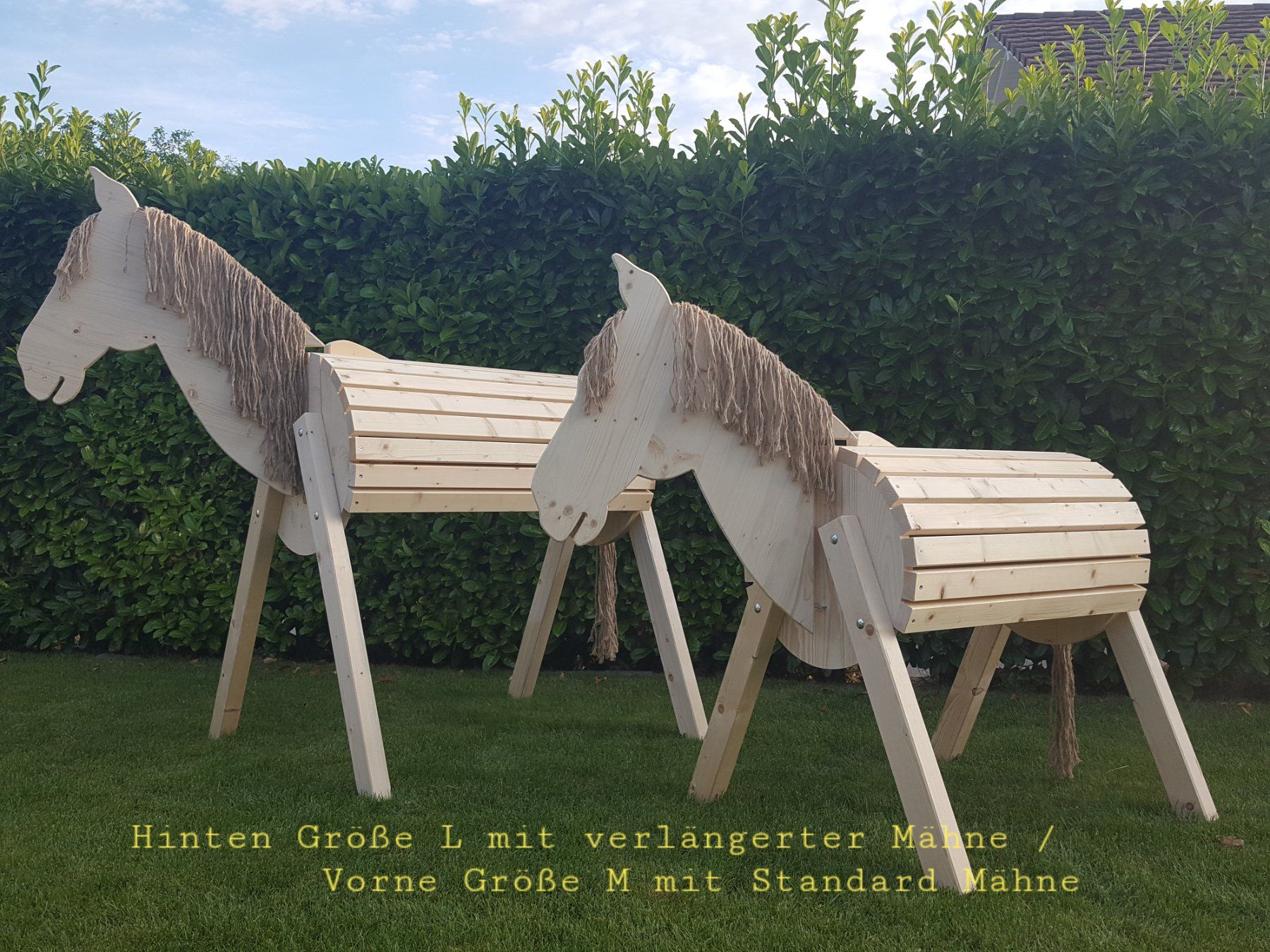 Giocattoli: Holzpferd Spielpferd, Grösse L – Nuovo e nell'imballaggio originale da Wiezikon b.Sirnach venduto da Asti75