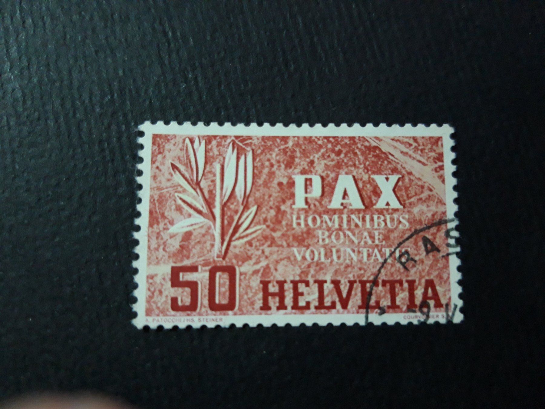 Tutti i francobolli: Pax  50 Rp – Usato da Wattenwil venduto da paku48