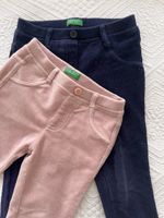 Lot de 2 pantalons rose/bleu 110cm