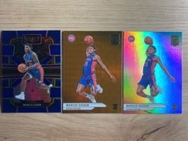 NBA Marcus Sasser RC ORANGE/SILVER Elite & BLUE Select 23/24