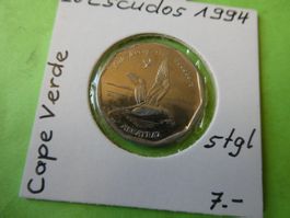 Cape Verde 1994, 20 Escudos   stgl.   Vogel