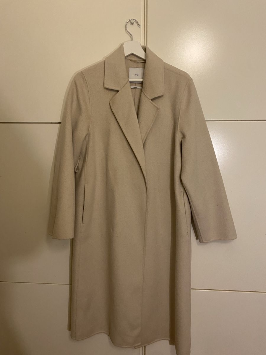 Mango Cappotti: Mango Wollmantel beige, Gr. S, handmade – Nuovo e nell'imballaggio originale da Luzern venduto da nee_zjh6