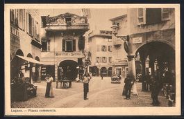 Lugano, Partie auf der Piazza Commercio
