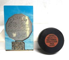 National Hockey League NHL Puck Montreal-Chicago 1967