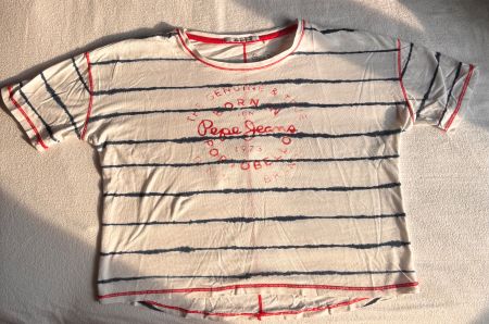 Pepe Jeans Shirt gestreift rot/blau/weiss für Mädchen