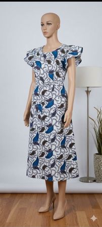 Afrikanisches Sommerkleid, Gr. 38, Unikat, Top Zustand!
