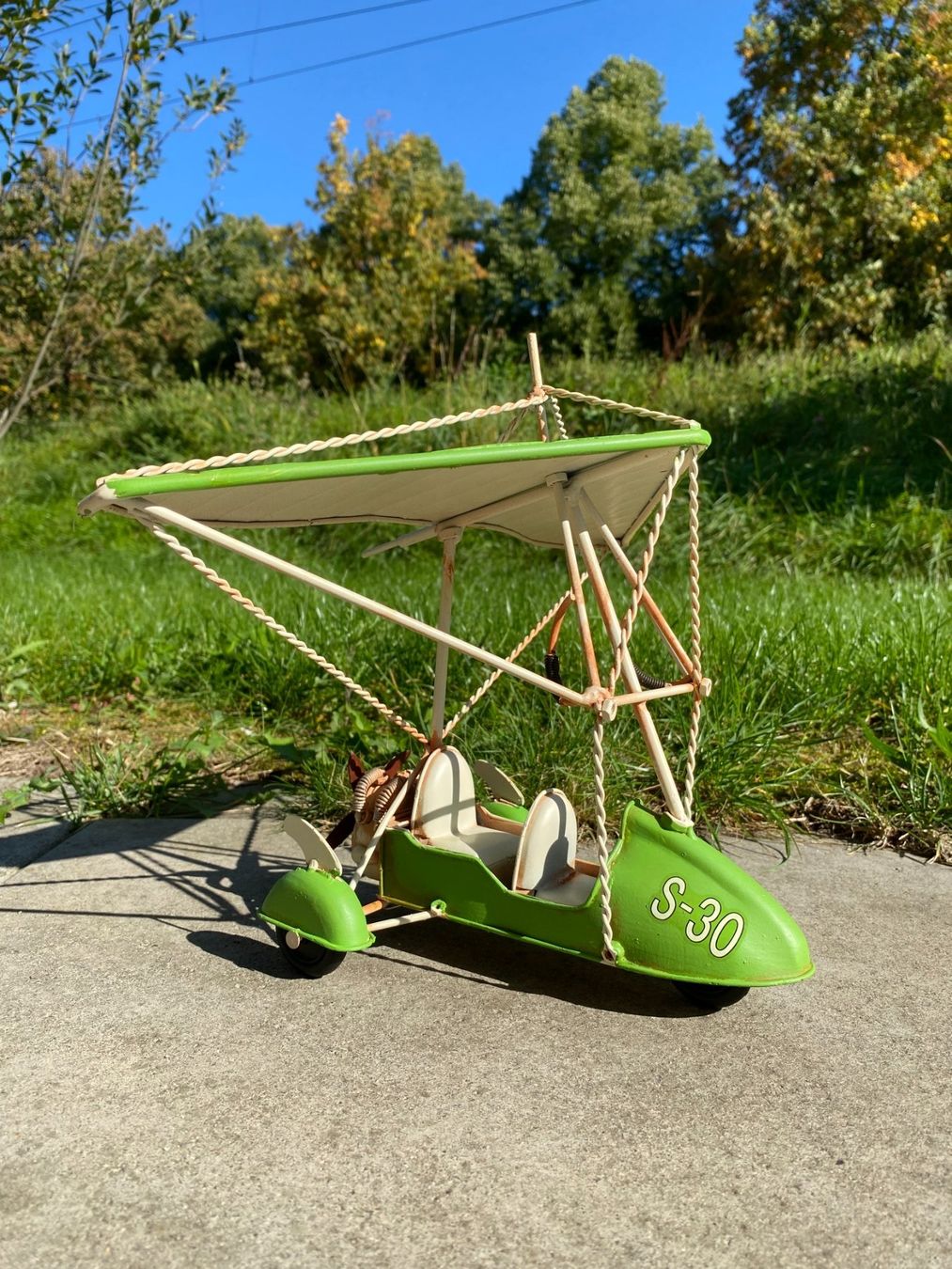Kit di modellismo & Modellini statici: Motorisierter Hängegleiter aus Blech – Nuovo (secondo la descrizione) da Langendorf venduto da Blechfahrzeuge 8