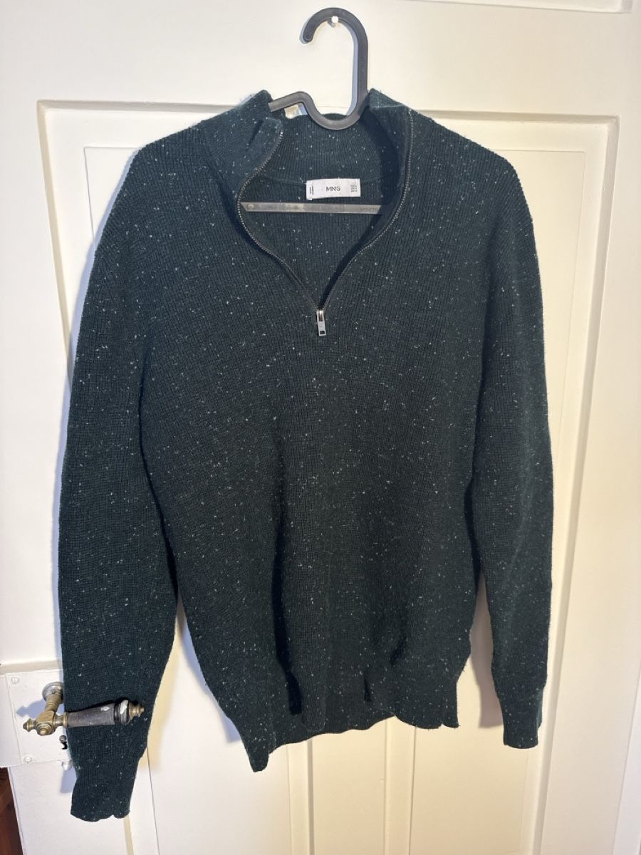 Mango Maglioni & Felpe: Mango Waffleknit Pullover Quarterzip Grün M – Usato da Zürich venduto da fin_5g7p