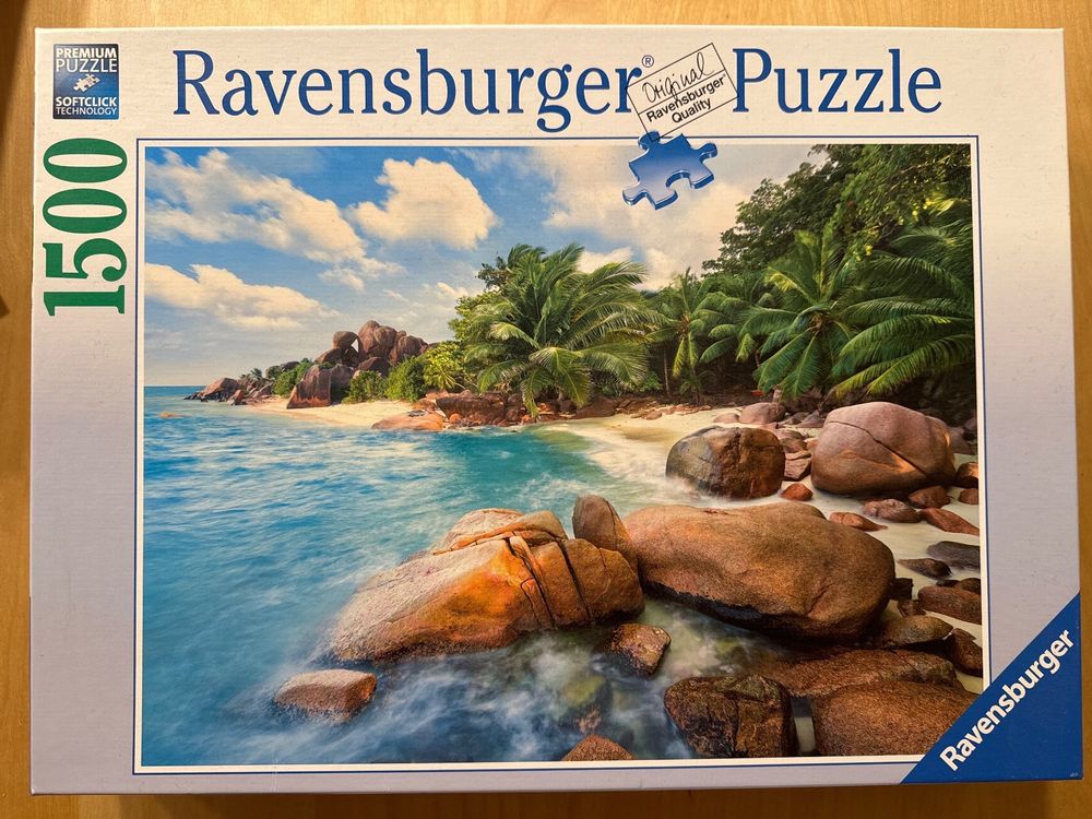 Lais Puzzle 'Tropischer Strand' 1000 Teile – Hochwertiger Druck, Präzise Gestanzte Teile – In Stabiler Motivbox