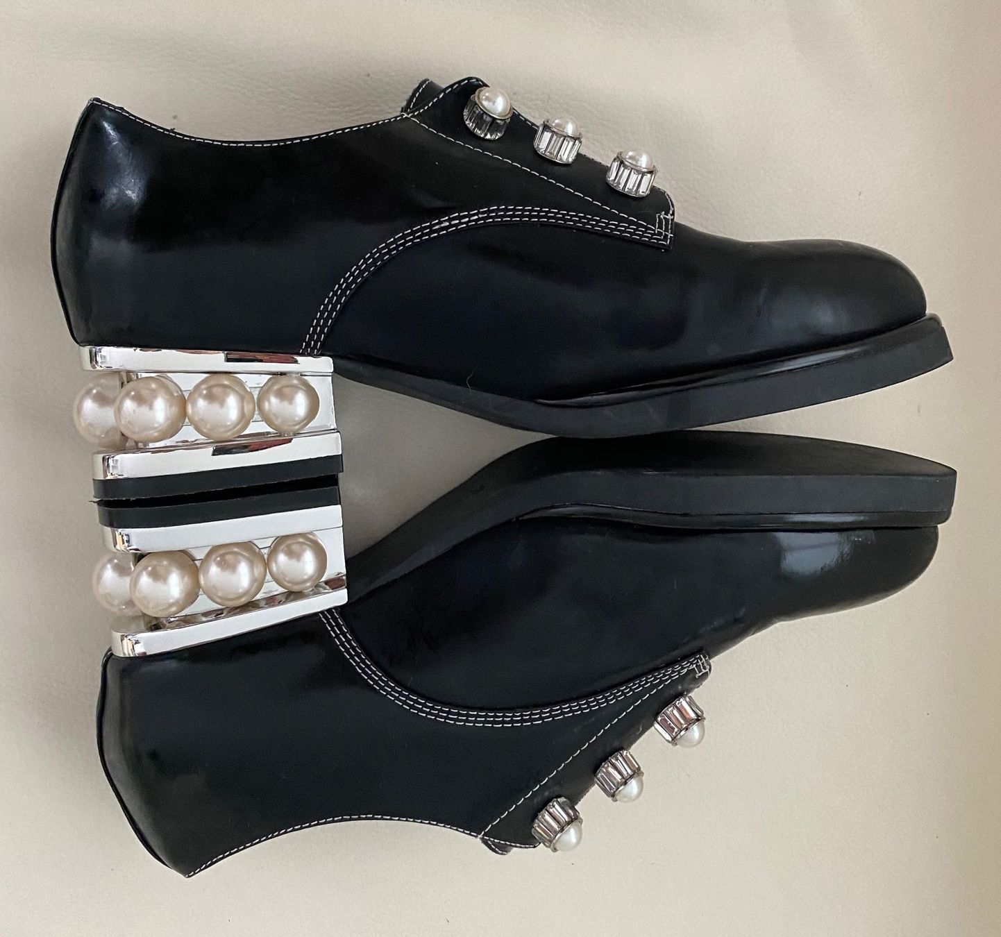 Scarpe da donna: Eyecatcher - JEFFREY CAMPBELL Damenschuhe mit Perlen, 38 – Nuovo (secondo la descrizione) da Winkel venduto da ferrari2022 4