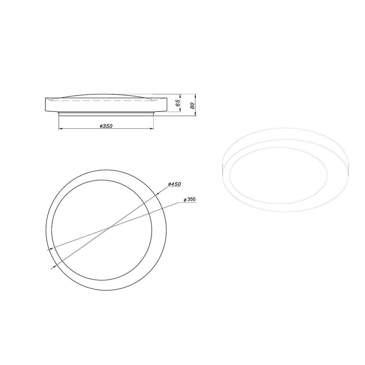 Lampadari & plafoniere: LED Deckenleuchte, Farbwechsler, 45 cm Ø – Nuovo (secondo la descrizione) da Kreuzlingen venduto da Smart-Light 6