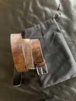 WUNDERBARER JIL SANDER PONY GÜRTEL, GR. 90, DUNKELBRAUN, NEU