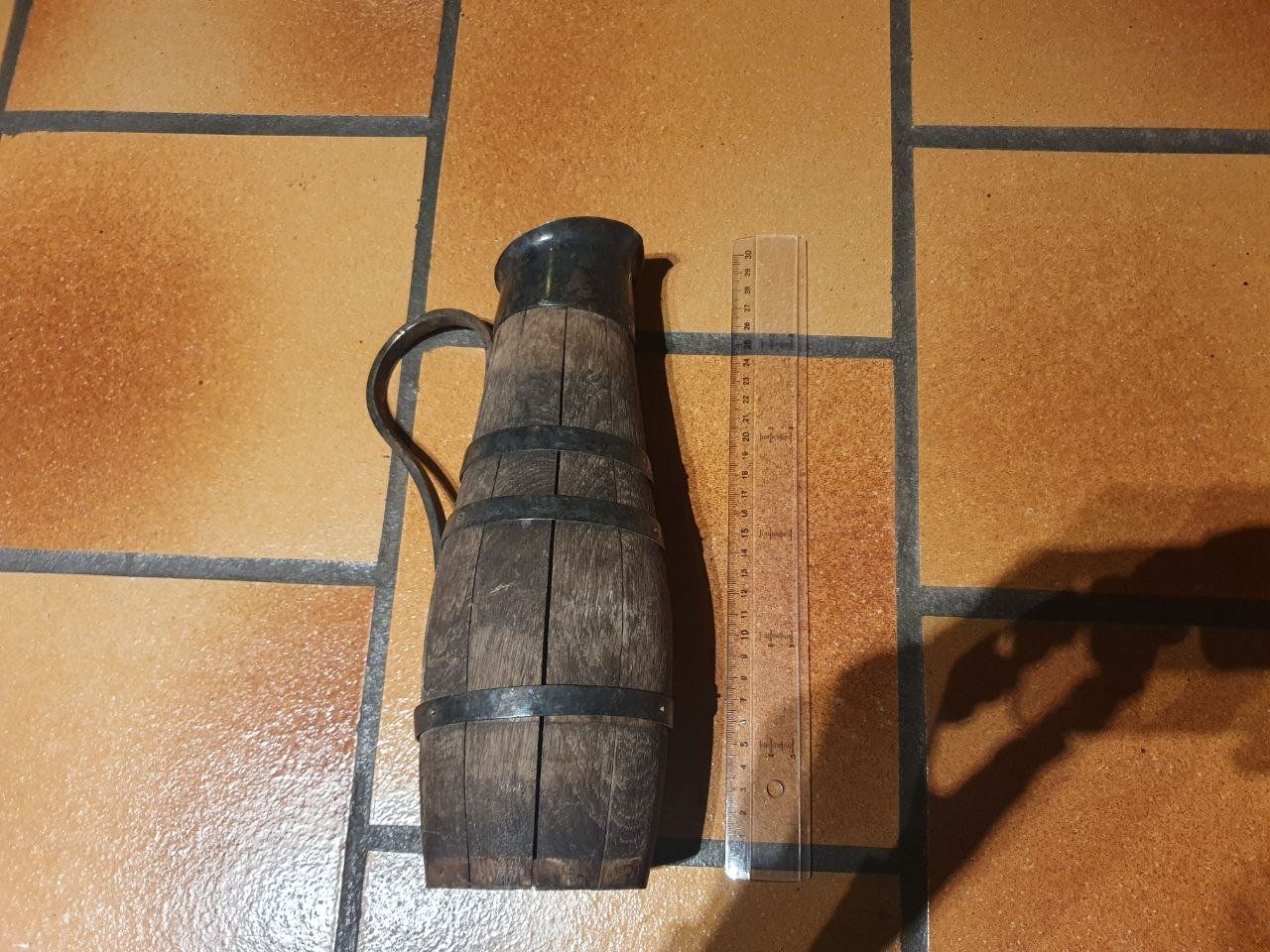 Karaffen: Carafe bois vintage tonneau – Gebraucht aus Bernex von Mardone 1