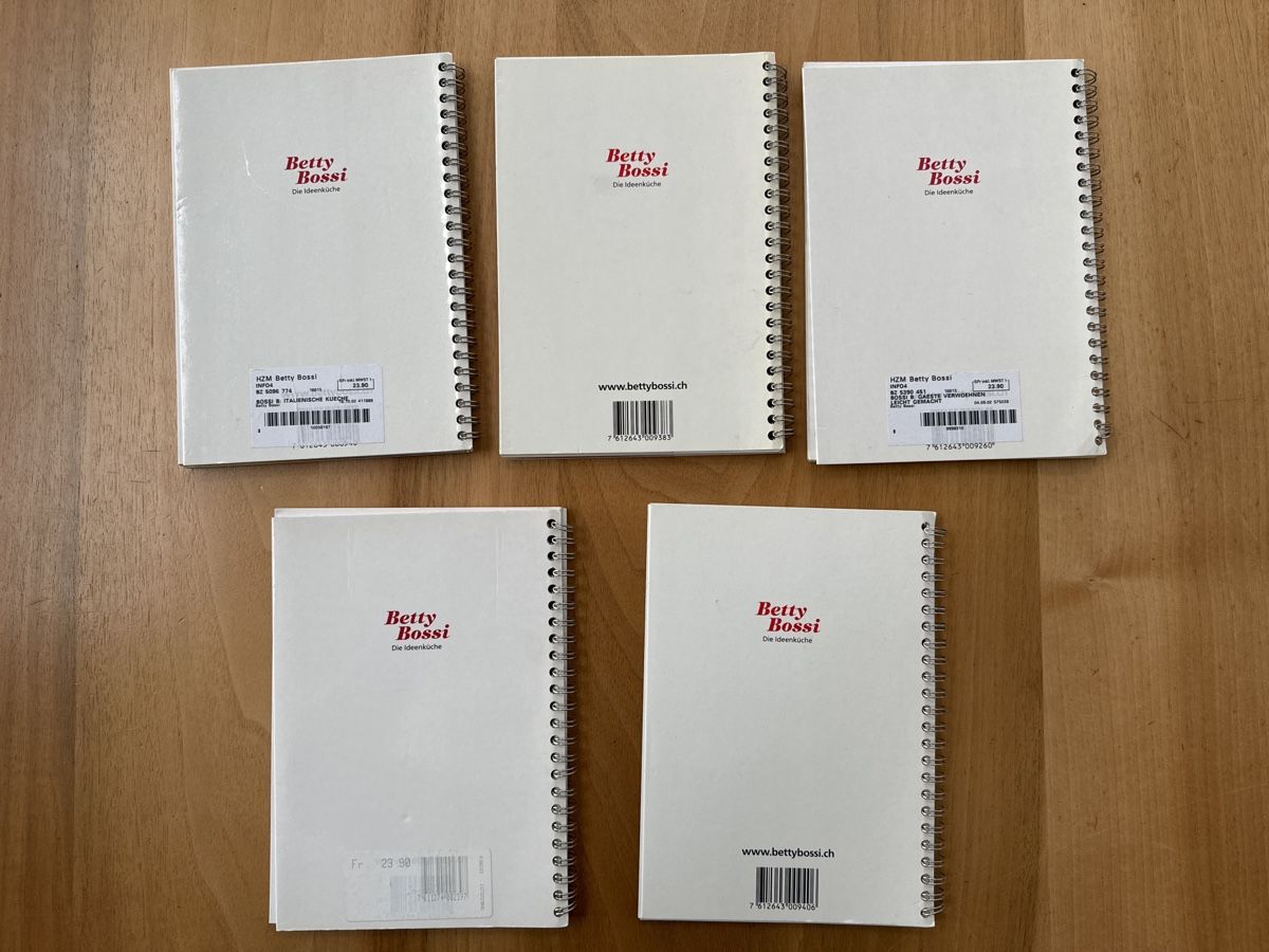 Bücher: 5 Betty Bossi Kochbücher – Gebraucht aus Wermatswil von angre 1