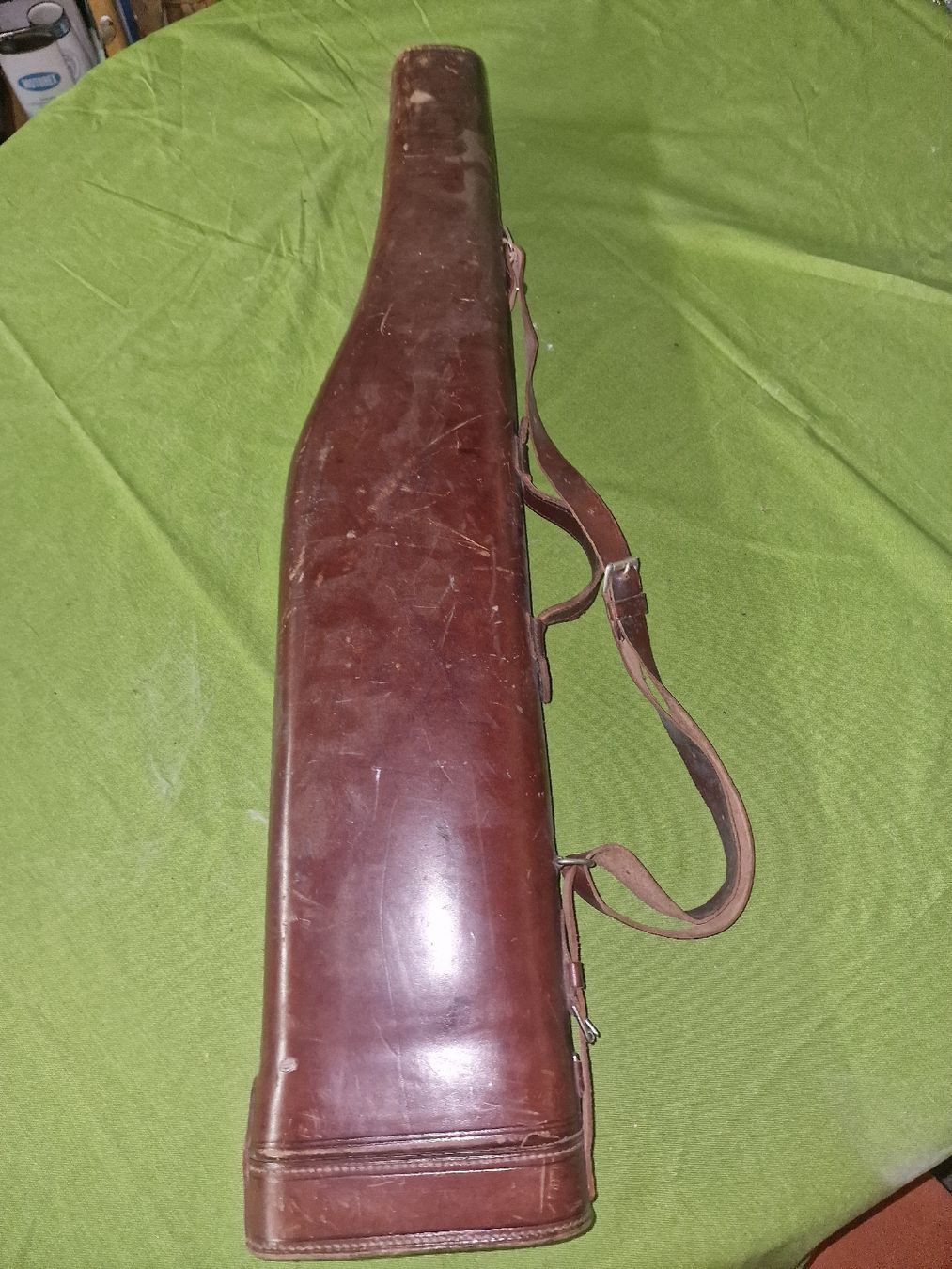Borse: Leder Gewehrfutteral Jagd,  Gewehrtasche Antik – Usato da Uzwil venduto da BrokiFloh 3