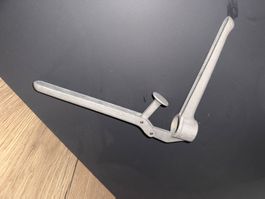 Presse-ail vintage en aluminium - Ustensile de cuisine!