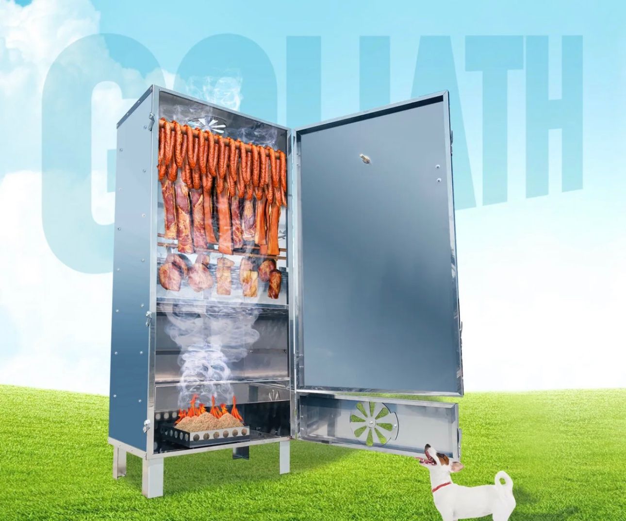 Forni: + GOLIATH Räucherofen Premium Räucherei Räucherschrank – Nuovo e nell'imballaggio originale da Amriswil venduto da JaJa-Express