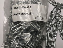 Kette / Zierkette silber  -  5 Meter  (30 x 10mm) / 2mm