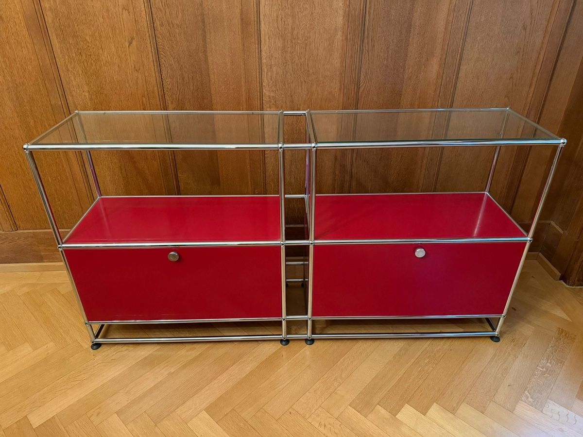 Cassettiere: USM Sideboard Rot mit Klapptüren – Usato da Zürich venduto da may_zbp7 2
