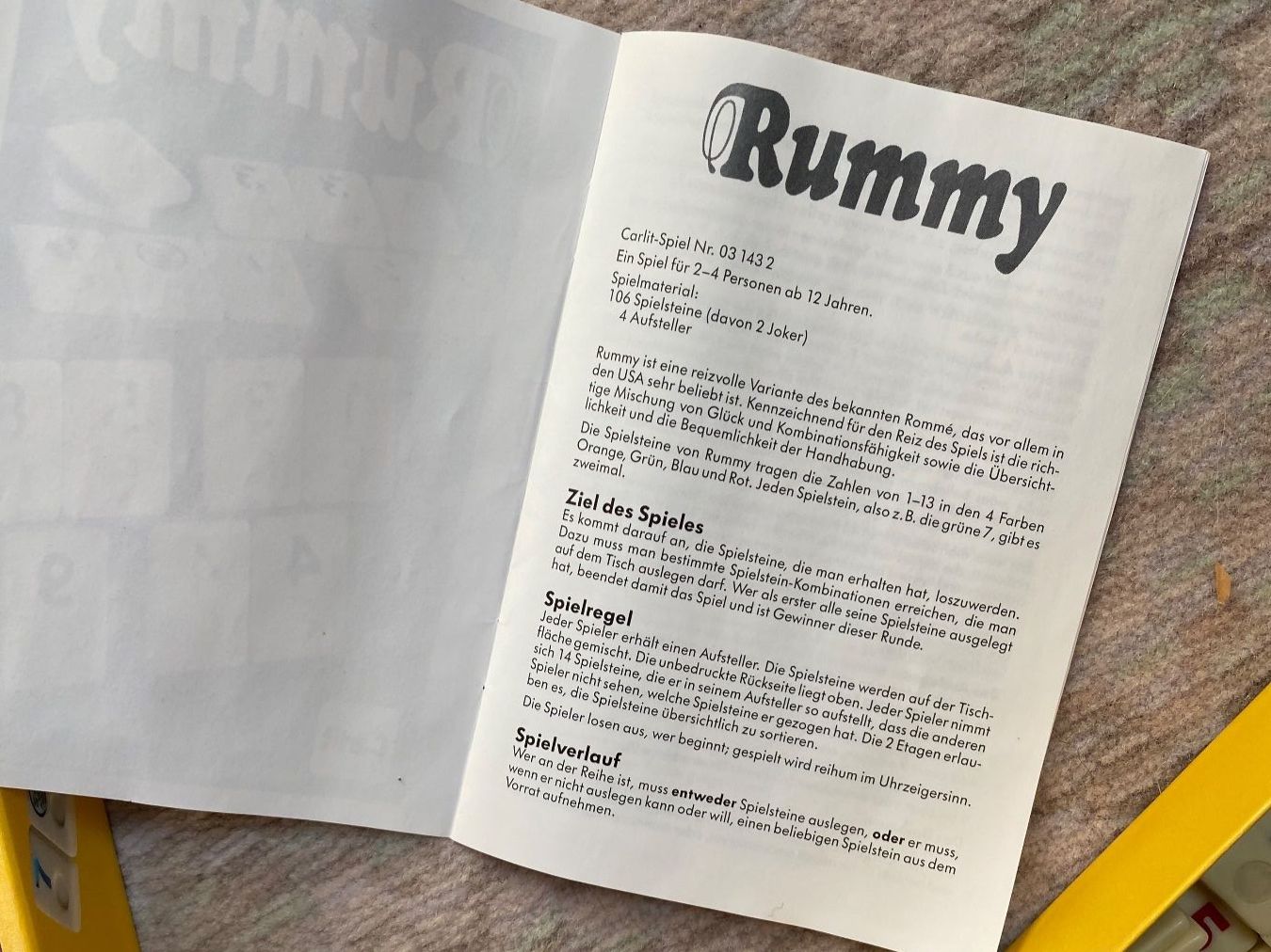 Carlit Spiele: Rummy – Gebraucht aus Sulzbach von mar_27 4