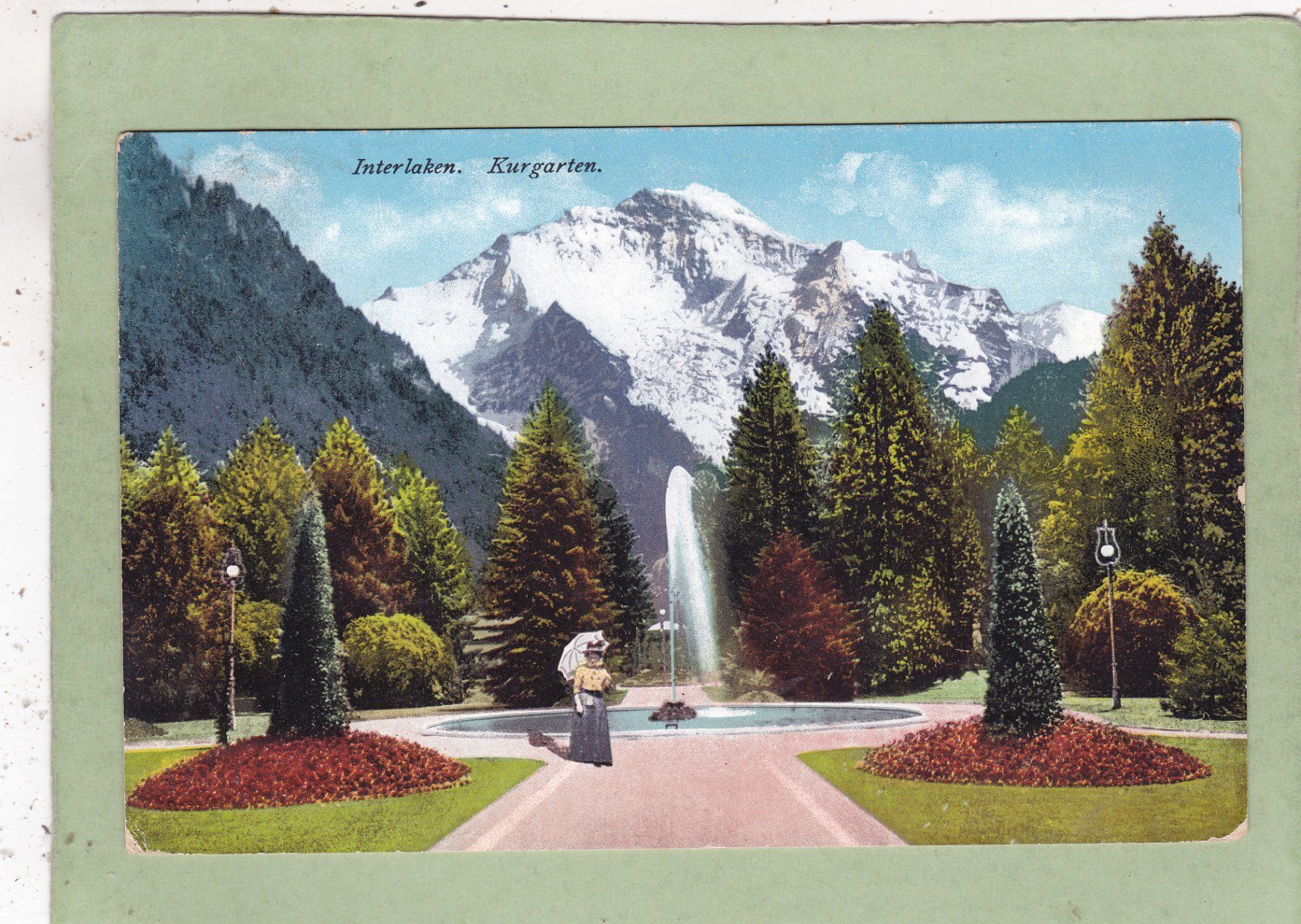 Cartoline postali: Interlaken Kurgarten 1911 – Usato da Herisau venduto da Lisegrat2008