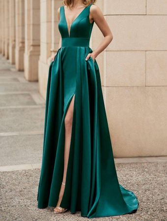 MARFIL BARCELONA Abendkleid in grün / Gr. 42/ XL (20350)