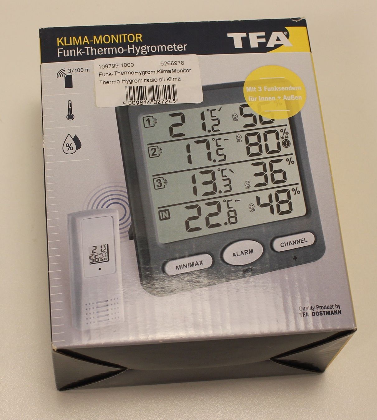 Altro per la casa: TFA Dostmann Funk-Thermo-Hygrometer – Nuovo e nell'imballaggio originale da Kägiswil venduto da nick333 1